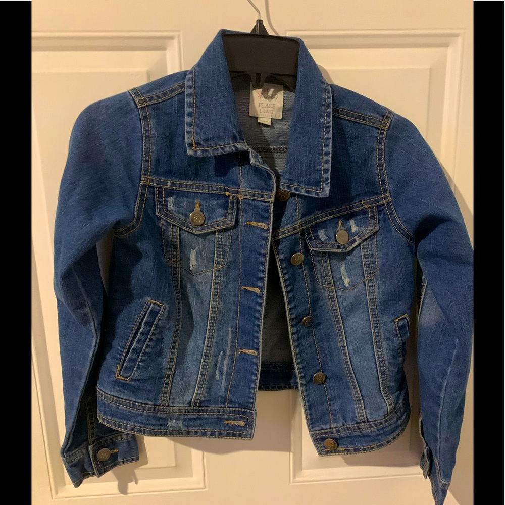 Denim Jacket girls 10/12 children a place